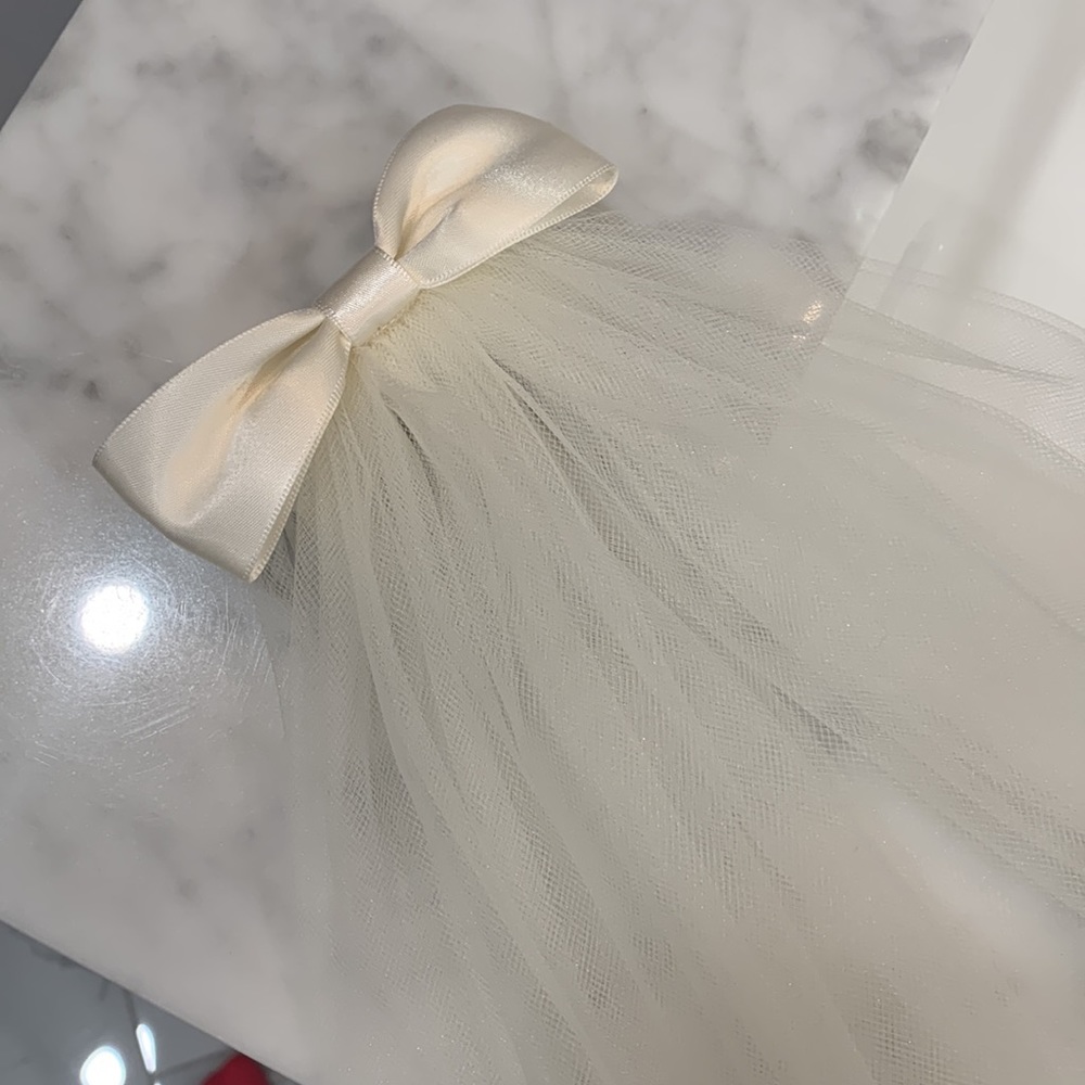 Ivory first communion or wedding veil